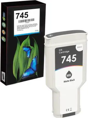 745 (F9K05A) Ink Cartridge Matte Black Remanufactured 745XL 300-ml Ink Replacement for DesignJet HD Pro MFP Z2600 Z5600 Postscript Printers Ink Cartridge 745 (F9K05A) Ink Cartridge Matte Black Remanufactured 745XL 300-ml Ink Replacement for DesignJet HD Pro MFP Z2600 Z5600 Postscript Printers Ink Cartridge