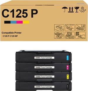 C125 P C125 MF Toner Cartridge for 434060 434061 434062 434063 Toner Cartridge Use for C125 C125 P C125P C125 MF C125MF Printers (4-Pack)