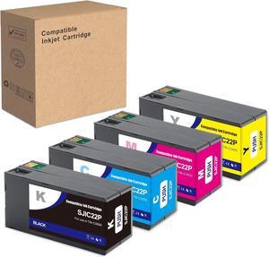 SJIC22P Pigment Ink Cartridge Compatible with ColorWorks TM-C3500 TM-C3510 TM-C3520 Printer (C33S020577, C33S020581, C33S020582, C33S020583)