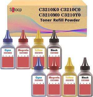 45g Compatible Toner Refill Powder Replacement for Lexmark C3210K0 C3210C0 C3210M0 C3210Y0 Toner Cartridges Work with C3224dw C3326dw C3426dw Printers - Without to 2 Sets