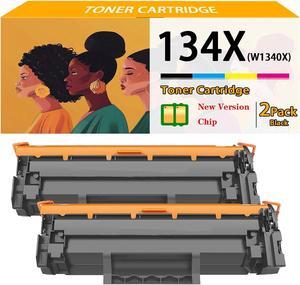 134X Toner Cartridges with Chip Compatible   134X W1340X Toner Cartridge Work   Laserjet MFP M209 M209d M209dw M234dw M234sdw M234sdn M234sdne Printers,2 Black