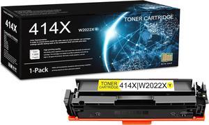 1 Pack 414X Yellow Toner Cartridge (with Chip) | Replacement   414X Work with M454dn M454dw M454nw-M454 M478f-M479 MFP M479fnw MFP M479fdn MFP M479fdw | W2022X (7,000 Page Yield)