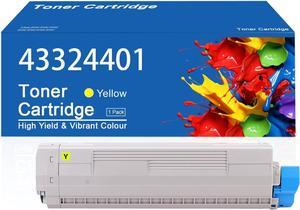C5500 Toner Cartridge Compatible for OKI C5500 43324401Yellow Toner Cartridges Work for OKI C5500 C5600 C5700 C5800 C5800Ldn C5500n C5600n C5700n Printer
