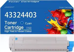 C5500 Toner Cartridge Compatible for OKI C5500 43324403 Cyan Toner Cartridges Work for OKI C5500 C5600 C5700 C5800 C5800Ldn C5500n C5600n Printer