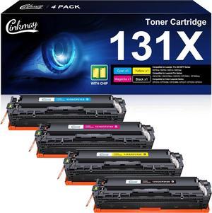 131X Toner Cartridge 4 Pack | Replacement   131A 131X Toner Cartridges | Works with HP Laserjet Pro 200 Color MFP M276nw M251nw M276n M251n Series Printer | CF210X (Black, Cyan, Yellow, Magenta)