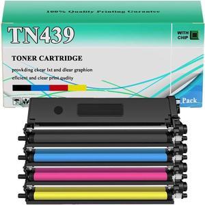 TN-439 Toner Cartridge Compatible TN439 Toner Cartridges Replacement for Brother HL-L8360CDW HL-L8360CDWT MFC-L8900CDW MFC-L8895CDW MFC-L9570CDW Printer, 4 Color-1 Pack