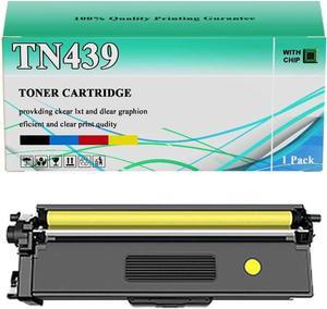 TN-439 Toner Cartridge Compatible TN439 Toner Cartridges Replacement for Brother HL-L8360CDW HL-L8360CDWT MFC-L8900CDW MFC-L8895CDW MFC-L9570CDW Printer, Yellow-1 Pack