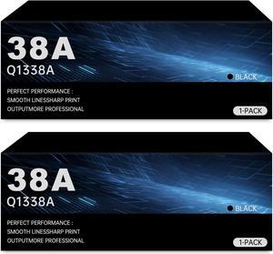 38A |Q1338A| Black High Yield Toner Cartridge Compatible with HP 4200 4200dtn 4200dtns 4200L 4200Ln 4200Lvn 4200n 4200tn 4240 4250 4300 4350 Printers (2-Pack)