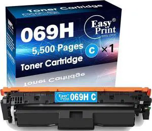 EASYPRINT 069H 069 Toner Cartridge (Cyan) Replacement Compatible for Canon 069H for imageCLASS MF753Cdw MF751Cdw LBP674Cdw Printers, (1-Cyan Pack)