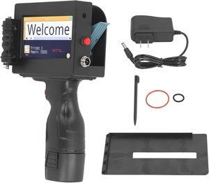 Handheld Inkjet Printer, 4.3 Inch, Portable Coding Machine with Stable Performance, Multiple Languages, and Multiple Functions (US Plug 100240V)