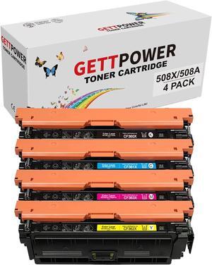 Compatible 508A 508X Toner Cartridge Replacement   508A CF360A 508X CF360X CF361X Toner   Color Laserjet Enterprise M553 M553n M553dn M553x M552 M552dn M557 M557dn M577Z M577f