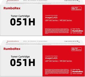 051 051H Toner Cartridge High-Yield Black 2-Pack 2169C001 CRG-051H Replacement   051H Toner Cartridge for imageCLASS MF264dw MF267dw MF269dw LBP162dw Printer Ink