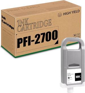 Compatible Replacement Ink Cartridges   PFI-2700 Work with ImagePROGRAF GP-2000, GP-4000, GP-4600S, GP-6600S Printers-700ML (Matte black)