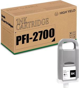 Compatible Replacement Ink Cartridges   PFI-2700 Work with ImagePROGRAF GP-2000, GP-4000, GP-4600S, GP-6600S Printers-700ML (Photo Black)