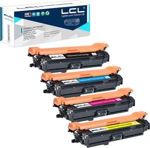 LCL Remanufactured Toner Cartridge Replacement   649X 648A CE260X CE261A CE262A CE263A Color Laserjet Enterprise CP4525 CP4525dn CP4525n CP4525xh (4-Pack Black Cyan Magenta Yellow)