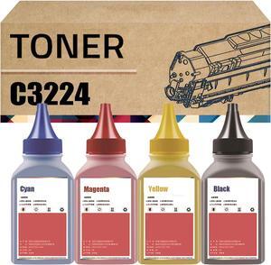 Toner Refill Powder Compatible for Lexmark C3210K0 C3210C0 C3210M0 C3210Y0 Toner Cartridge for C3224dw C3326dw C3426dw MC3224i MC3426i MC3326i Printer 4-Pack
