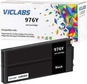 976Y L0R08A Ink Cartridges replacement   976Y L0R08A ink cartridge for use in HP Pagewide pro 552dw 552dn 577z 577dw PageWide Managed P55250dw P57750dw Printers (1-Pack, Black)