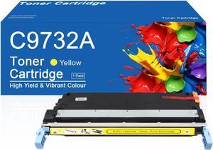 645A Toner Cartridge Compatible   645A C9732A Yellow Toner Cartridges   Color Laserjet 5550 5550dn 5550n 5550dtn 5550hdn 5500 5500dn 5500n 5500dtn 5500hdn Printer