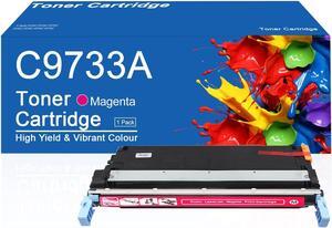 645A Toner Cartridge Compatible   645A C9733A Magenta Toner Cartridges   Color Laserjet 5550 5550dn 5550n 5550dtn 5550hdn 5500 5500dn 5500n 5500dtn 5500hdn Printer