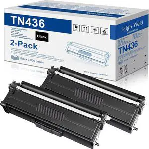 TN 436 TN436 Toner Black Replacement for Brother TN436BK MFC-L8900CDW Toner HL-L8360CDW HL-L8260CDW MFC-L8610CDW HL-L8360CDWT Printer (TN436BK 2-Pack)