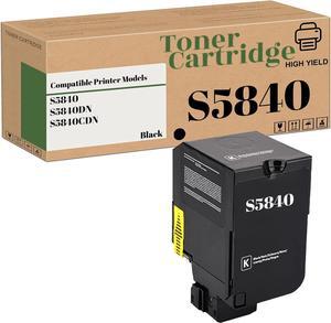 Compatible High-Yield S5840 Toner Cartridges Replacement for Dell JDCTN R59F2 K83JD KT71F for S5840DN S5840CDN Printer (1-Pack Black)