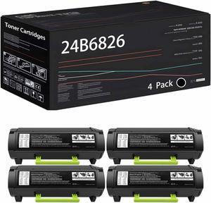24B6826 Toner Cartridges Compatible with Lexmark XM7270 Printers, High Yield 36000 Pages (4 Pack Black)