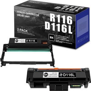 MLT-D116L Toner Cartridge & MLT-R116 Drum Unit 2-Pack Replacement for Samsung MLT-D116L MLT-R116 Xpress M2825DW M2825WN M2675FN M2676FH M288x M262x M267x Printer (1Toner+1Drum)