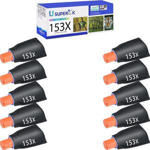 W1530X Compatible Toner Cartridge Replacement   153X Black Toner Reload Kit use for Laserjet Tank 2504dw, Laserjet Tank MFP 2604sdw(10 Pack)
