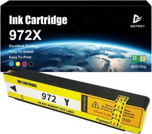 972X Ink Cartridges High Yield Replacement   972XBK 972XC 972XM 972XY Ink Cartridge   Pagewide X352dw X377dw X452dn X477dn X552dw X577dw P55250dw P57750dw Yellow