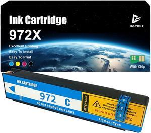 972X Ink Cartridges High Yield Replacement   972XBK 972XC 972XM 972XY Ink Cartridge   Pagewide X352dw X377dw X452dn X477dn X552dw X577dw P55250dw P57750dw Cyan