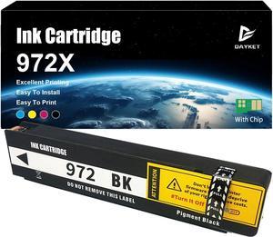 972X Ink Cartridges High Yield Replacement   972XBK 972XC 972XM 972XY Ink Cartridge   Pagewide X352dw X377dw X452dn X477dn X552dw X577dw P55250dw P57750dw Black
