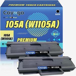105A Compatible 105A W1105A Toner Cartridge High Yield Replacement   Laser MFP 135a, 135w, 137fnw, 107a, 107w Printers (2 Pack Black, 3,000 Pages)
