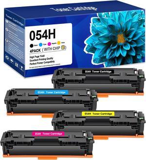054H High Yield Toner Cartridge 4 Pack Compatible Replacement   054 CRG-054   Color ImageClass LBP622Cdw MF642Cdw MF643Cdw MF644Cdw MF640C Printer