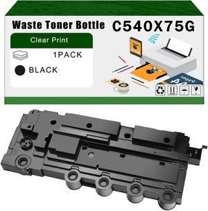 C540X75G Waste Toner Bottle Compatible for Lexmark CS510de CS510dte CS517de CX310dn CX310n CX317dn CX410de CX410dte CX410e CX417de CX510de CX510dhe CX510dthe Printers (Black)