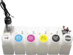 Ennovor 260ML Ink Tank Continuous Supply Ink System with Stirring Motor Alarm Float Sensor Ink Bottle Ink Cartridge