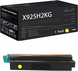 X925H2KG X925H2CG X925H2MG X925H2YG Toner Cartridges Compatible with Lexmark X925DE Printers, High Yield 9500 Pages (1 Pack Yellow)