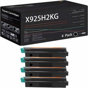 X925H2KG X925H2CG X925H2MG X925H2YG Toner Cartridges Compatible with Lexmark X925DE Printers, High Yield 9500 Pages (4 Pack Black)