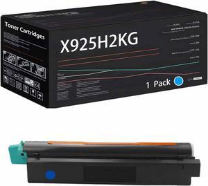 X925H2KG X925H2CG X925H2MG X925H2YG Toner Cartridges Compatible with Lexmark X925DE Printers, High Yield 9500 Pages (1 Pack Cyan)