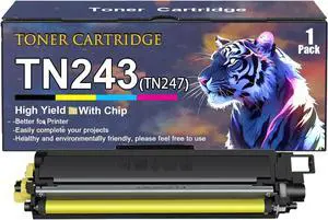 TN243 Toner Cartridges Replacement for Brother TN-243 TN 243 TN247 Toner Cartridge Work for Brother HL-L3210CW HL-L3230CDW HL-L3270CDW DCP-L3510CDW Printers, Magenta