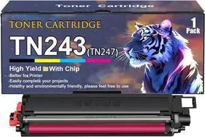 TN243 Toner Cartridges Replacement for Brother TN-243 TN 243 TN247 Toner Cartridge Work for Brother HL-L3210CW HL-L3230CDW HL-L3270CDW DCP-L3510CDW Printers, Yellow
