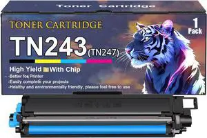 TN243 Toner Cartridges Replacement for Brother TN-243 TN 243 TN247 Toner Cartridge Work for Brother HL-L3210CW HL-L3230CDW HL-L3270CDW DCP-L3510CDW Printers