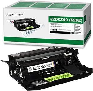 520Z 52D0Z00 Compatible (1 Pack, Black) Imaging Drum Unit Replacement for Lexmark MS710dn MS710n MS711dn MS810de MS810dn MS810dtn MS810n MS811dn MS811dtn MS811n MS812de MS812dn MS812dtn Printer - NUC