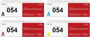 CRG-054 054 Toner Cartridges High-Yield (4-Pack, Black, Cyan, Magenta, Yellow) Compatible 054BK 054C 054M 054Y Toner Replacement   CRG054 imageCLASS MF640C MF641Cw MF642Cdw Printer