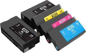 TIANSE 952XL Ink Cartridges Combo Pack Replacement   952 XL Ink Cartridges High Yield with OfficeJet Pro 7740 8710 8720 8210 8740 8715 7720 8725 8730 8216 8700 5 Pack BK C M Y