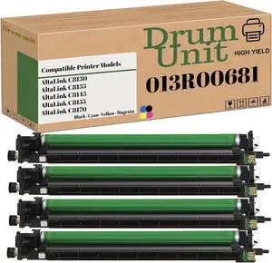Ennovor 013R00681 Drum Unit Compatible for Xerox AltaLink C8130 C8135 C8145 C8155 C8170 Printer Drum Cartridge/Imaging Unit (4Pack KCMY)