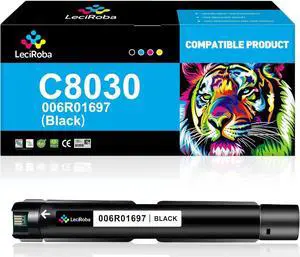 LeciRoba Black C8030 C8035 C8045 C8055 C8070 High Capacity Toner Cartridge Replacement for Xerox 006R01697 for Xerox AltaLink C8030 C8035 C8045 C8055 C8070 Printer (1-Pack, 006R01697 Black)