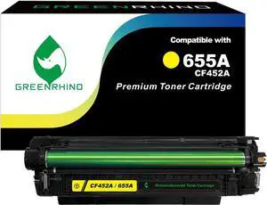 Remanufactured Toner Cartridge Replacement   655A CF452A Enterprise M652 M652n M652dn M653 M653dn M653dh M653x MFP 681 M681dn M681f M681z M682z (Yellow, 1-Pack)