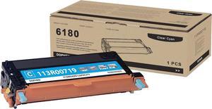 Phaser 6180 / 6180 MFP Cyan Toner Cartridge 1 Pack (2,200 Pages) - Compatible 113R00719 Toner Cartridge Replacement for Xerox Phaser 6180 6180N 6180DN 6180MFP-D 6180MFP-N Printer