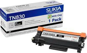 1-Pack Black TN830 Toner Cartridge: Compatible TN830 TN-830 Replacement for Brother HL-L2400D HL-L2405W HL-L2420DW HL-L2460DW HL-L2460DWXL HL-L2465DW HL-L2467DW HL-L2480DW HL-L2865DW Printer