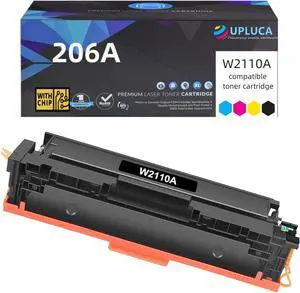 206A Toner Cartridge High Yield 206A 206X Compatible with HP Color Laserjet Pro MFP M283fdw M283cdw M283fdn M282mw Pro M255dw M255nw M283 M255 Printer W2110A W2110X (1-PackBlack)